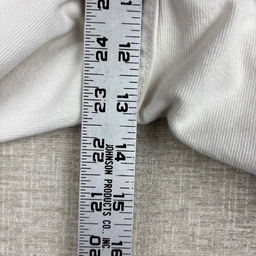 Women's Levis 501 Original Fit Distressed White Jeans‎ 29 Raw Hem Distressed - Picture 7 of 9